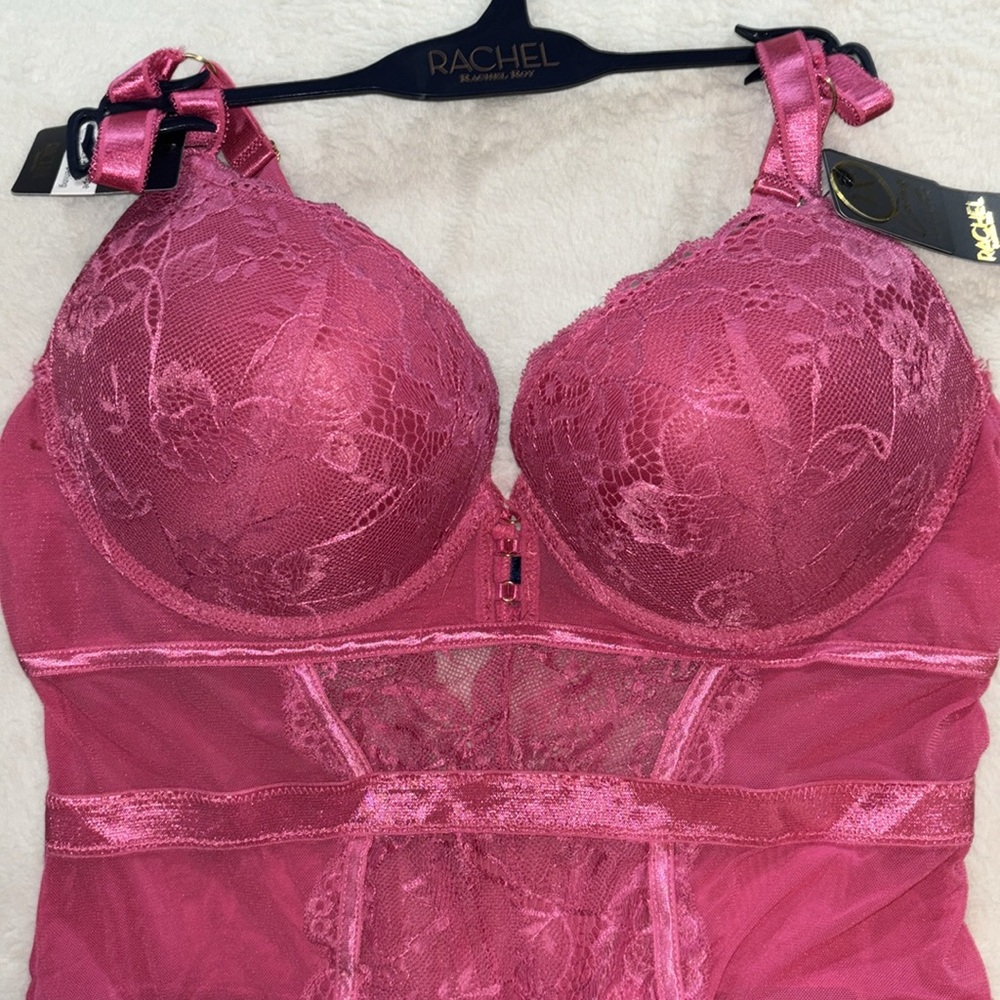 Rachel roy lingerie one piece. Pink color. Never worn. New with tags! Size 1X
